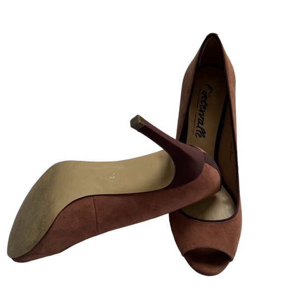 Suede Piptoe Heels - Picture 2 of 5